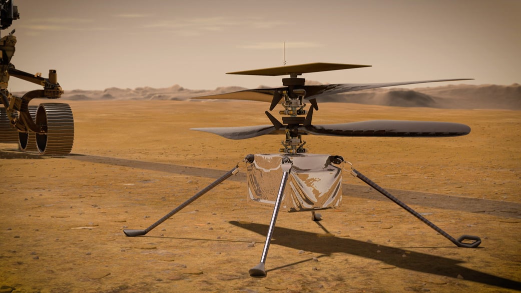 A Helicopter on Mars